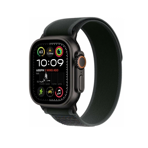 Умные часы Apple Watch Ultra 2 2024 GPS + Cellular 49mm Black Titanium Case with Black Trail Loop - M/L (MX4V3)